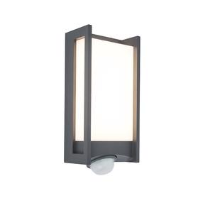 Sieninis lauko šviestuvas Lutec Qubo, 14W, LED, IP54, antracito sp., 11 cm x 7.6 cm