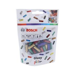 Клеевые стержни Bosch Green, 20 мм x 7.2 мм, многоцветный, 70 шт.