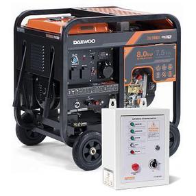 Generatorius dyzelinis Daewoo DDAE 11000XE +ATS15-DDAE, 7500 W (pažeista pakuotė)
