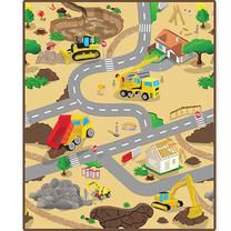 Žaidimų kilimėlis Smily Play Construction SP84512, 100 cm x 120 cm, įvairių spalvų