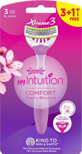 Бритва Wilkinson Sword My Intuition Comfort Cherry Blossom, 4 шт.