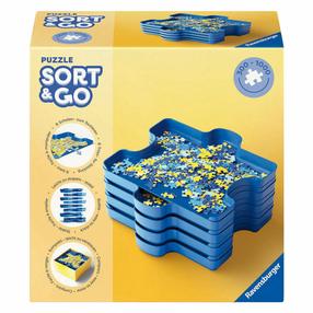 Dėlionių rūšiavimo indeliai Ravensburger Sort & Go 12001674, 20.2 cm x 20.2 cm, mėlyna sp.