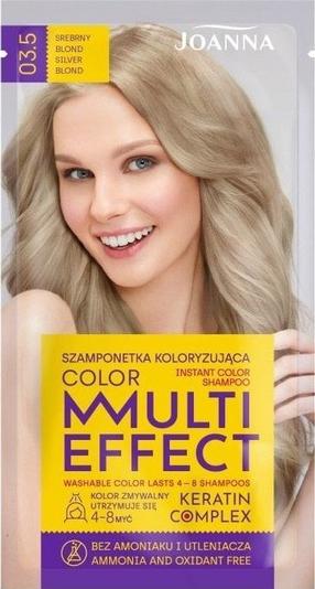 Tonuojantis šampūnas Joanna Multi Effect, silver blonde sp., 03.5, 35 g
