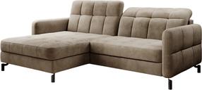 Kampinė sofa Lorelle Monolith 09, šviesiai ruda sp., kairinė, 160 x 225 cm x 105 cm