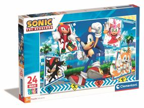 Puzle Clementoni Sonic 28526, 42 cm x 62 cm, 24 gab., daudzkrāsaina