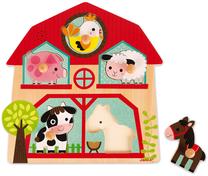 Lavinimo žaislas Janod Musical Puzzle, 3 cm, įvairių spalvų