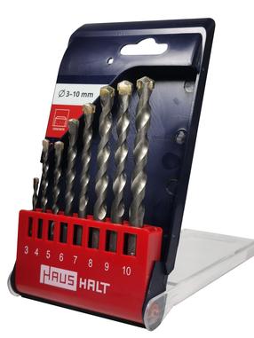 Grąžtų komplektas Haushalt 4542002, betonui/mūrui, tiesus, 3 mm x 12 cm