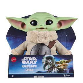 Pliušinis žaislas Mattel Star Wars The Mandalorian & Grogu Grogu, ruda sp./žalia sp., 28 cm