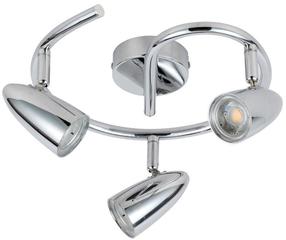 Светильник потолочный Candellux Liberty 93-49612, 3000 °К, 3 x 4 Вт, алюминиевый цв./хромовый цв. / хромовый цв.