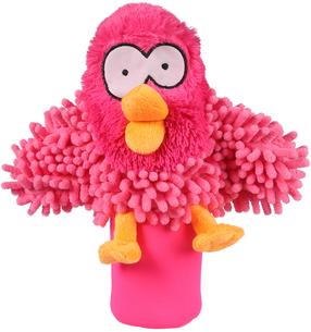 Žaislas šuniui, pliušinis Europet Bernina Oohoo Bottle Squeaker EP50758, 27 cm, rožinė sp.
