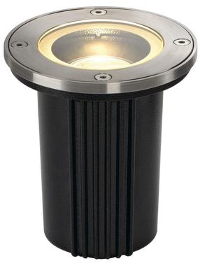 Įleidžiamas lauko šviestuvas SLV Dasar Exact 116, 35W, GU10, IP67, nerūdijančiojo plieno sp., 11.6 cm x 16.5 cm