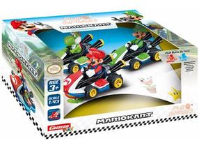 Žaislinių automobilių rinkinys Carrera Mario Kart, 1:43, įvairių spalvų