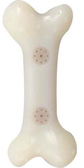 Mänguasi koerale, tassimiseks Flamingo Bone, 21 cm, valge v.