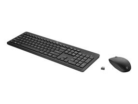 Belaidis klaviatūros ir pelės komplektas HP HP 230 WL, EN, juoda sp.