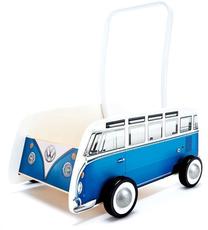 Vaikiškas stumdukas - vaikštynė Hape Classical Bus T1, 37 cm, mėlyna sp./balta sp.