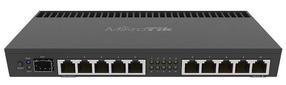 Rūteris MikroTik RB4011iGS+RM, melna krās.
