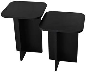 Kohvilaudade komplekt Kalune Design Blues, must v., 40 cm x 40 cm x 50 - 55 cm, 2 tk