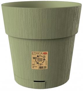 Gėlių vazonas Stefanplast Etnica, plastikinis, Ø 30 cm, žalia sp.