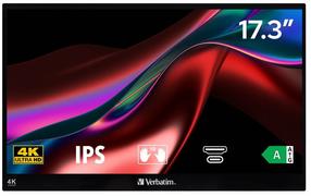 Монитор Verbatim PMT-17-4K, IPS, 60 гц, 4K UHD, 17.3″