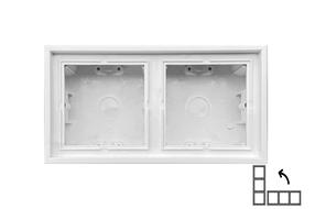Rāmis Liregus Modern PMD-002.M/WM, matēti balta krās. 2 v.