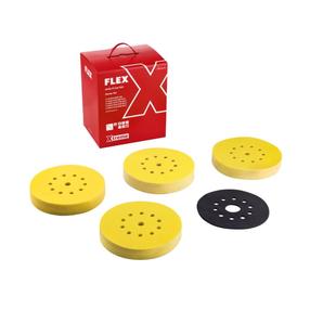 Šlifavimo lapas FLEX D225 ST, 80 - 220, 22.5 cm x 22.5 cm, 48 vnt.