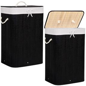 Pesukast Springos HA0077, 72 l, must v., 30 cm x 40 cm x 60 cm