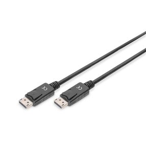 Vads Assmann DisplayPort Displayport, Displayport, 1 m, melna krās.