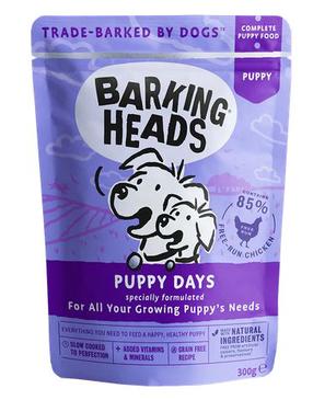Šlapias šunų maistas Barking Heads Puppy Days BWPY300, vištiena, 0.3 kg