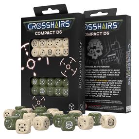 Täringud Q-Workshop Crosshairs Compact D6 Beige&Olive