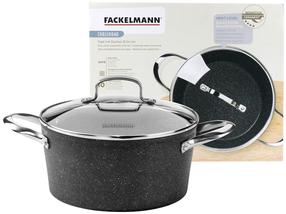Kastrul Fackelmann CROSSROAD, Ø24 cm, 4 l, must v.