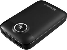 Lādētājs-akumulators (Power bank) Sandberg SemiSolidState 421-47, 5000 mAh, 15 - 20 W, melna krās.