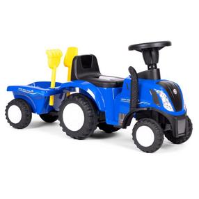Tõuketraktor EcoToys, sinine v.