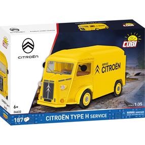 Konstruktors, automašīna Cobi Citroen Type H Service 24632, 187 gab., dzeltena krās.
