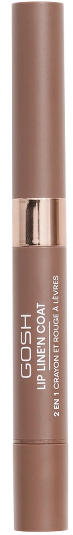 Lūpų pieštukas Gosh Line'n Coat 2 in 1, 2.9 g, soft nougat, 005