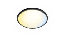 Šviestuvas lubų Philips Valen, LED, 2200 - 6500 °K, 1 x 32 W, balta sp. / juoda sp.