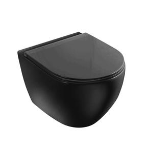 WC-pott, seinapealne Vento Hugge Rimless, kaanega, 360 mm x 490 mm