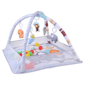 Aktyvumo kilimėlis, su kamuoliukais Play Gym ZA5823, 78 cm x 78 cm, įvairių spalvų