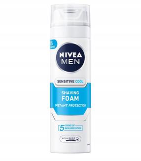 Skūšanās putas Nivea Sensitive Cool, 200 ml