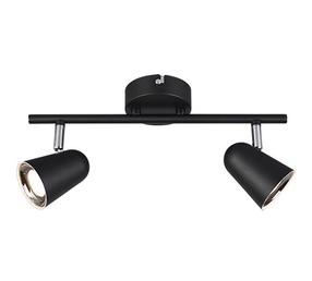 Šviestuvas lubų Reality Toulouse Toulouse R82122132, LED, 2 x 3.5 W, juoda sp. / sidabro sp.