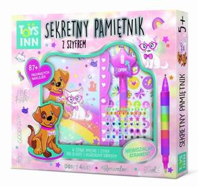 Radošais komplekts Stnux Diary Secret Message Pets, daudzkrāsaina