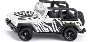  Rotaļu visurgājējs Siku Jeep Wrangler Safari S1546, balta krās./melna krās.