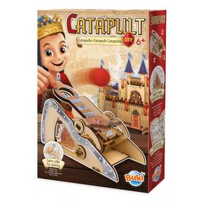 Koka figūru ražošanas komplekts, katapulta Buki DIY, brūna krās.