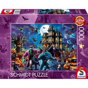 Dėlionė Schmidt Halloween Night, 49.3 cm x 4969.3 cm, 1000 vnt., įvairių spalvų