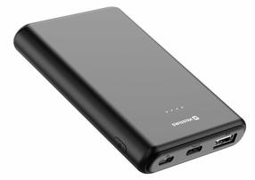Lādētājs-akumulators (Power bank) Swissten Line Power, 5000 mAh, 10 W, melna krās.