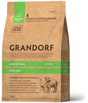 Sausas šunų maistas Grandorf 4 Meat Adult, ėriena/kalakutiena, 3 kg