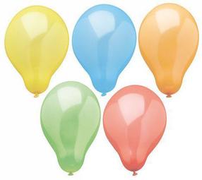 Balons ovāls Pap Star Rainbow, 10 gab.