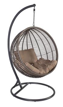 Pakabinamas krėslas Home4you Globe, ruda sp.