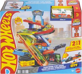 Automobilių stovėjimo aikštelė Mattel Hot Wheels City Transforming Stunt Garage JHL94, įvairių spalvų