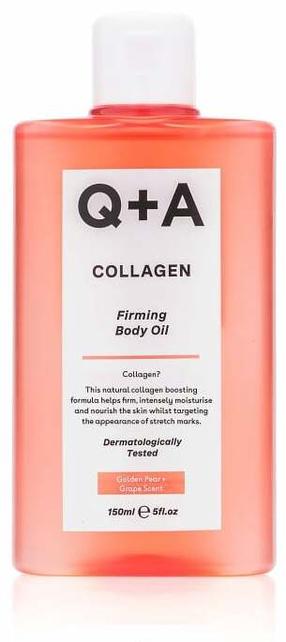 Kūno aliejus Q+A Collagen Firming, 150 ml