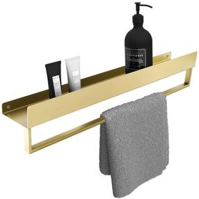 Vannas istabas plaukts Rea SF01, 60 cm x 11 cm x 9 cm, zelta krās.